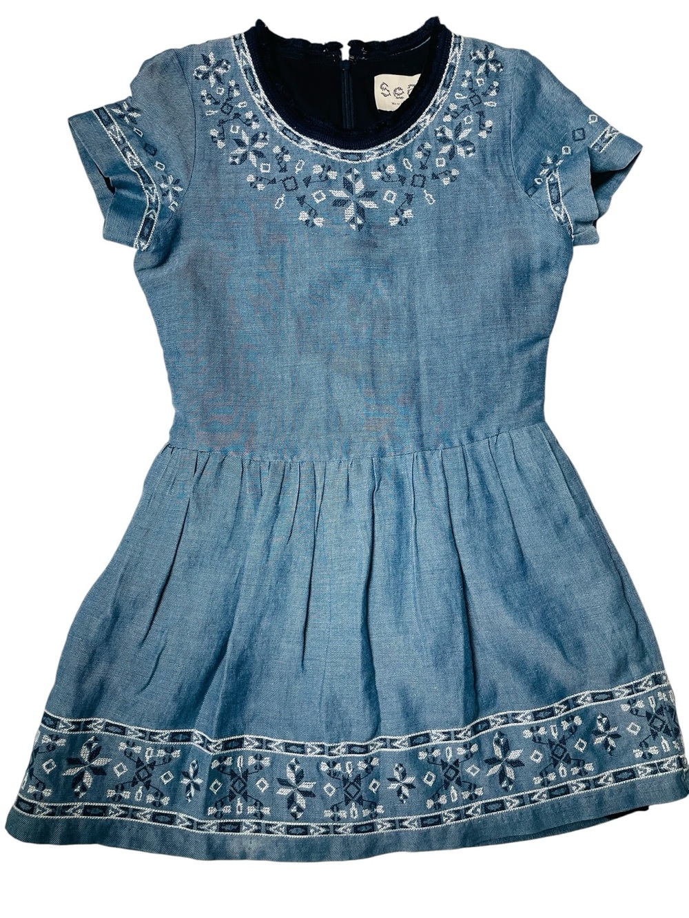 Sea New York Mini Dress Ethnic Embroidery Boho Size 2 Excellent Condition